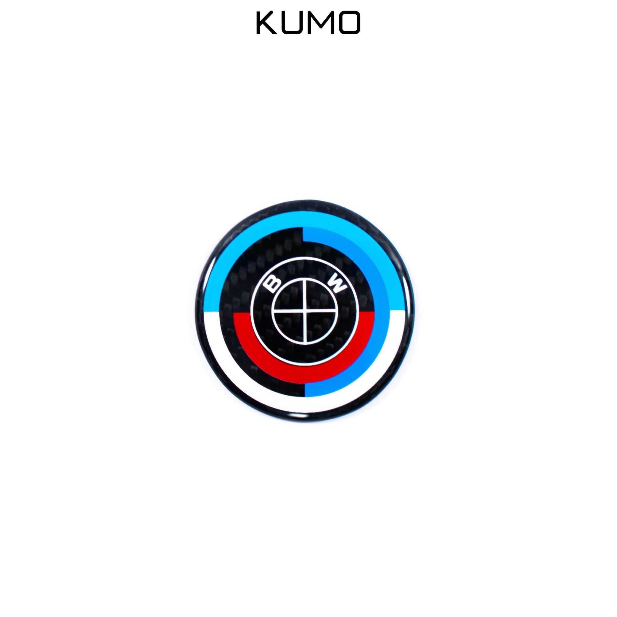 Carbon steering wheel emblem