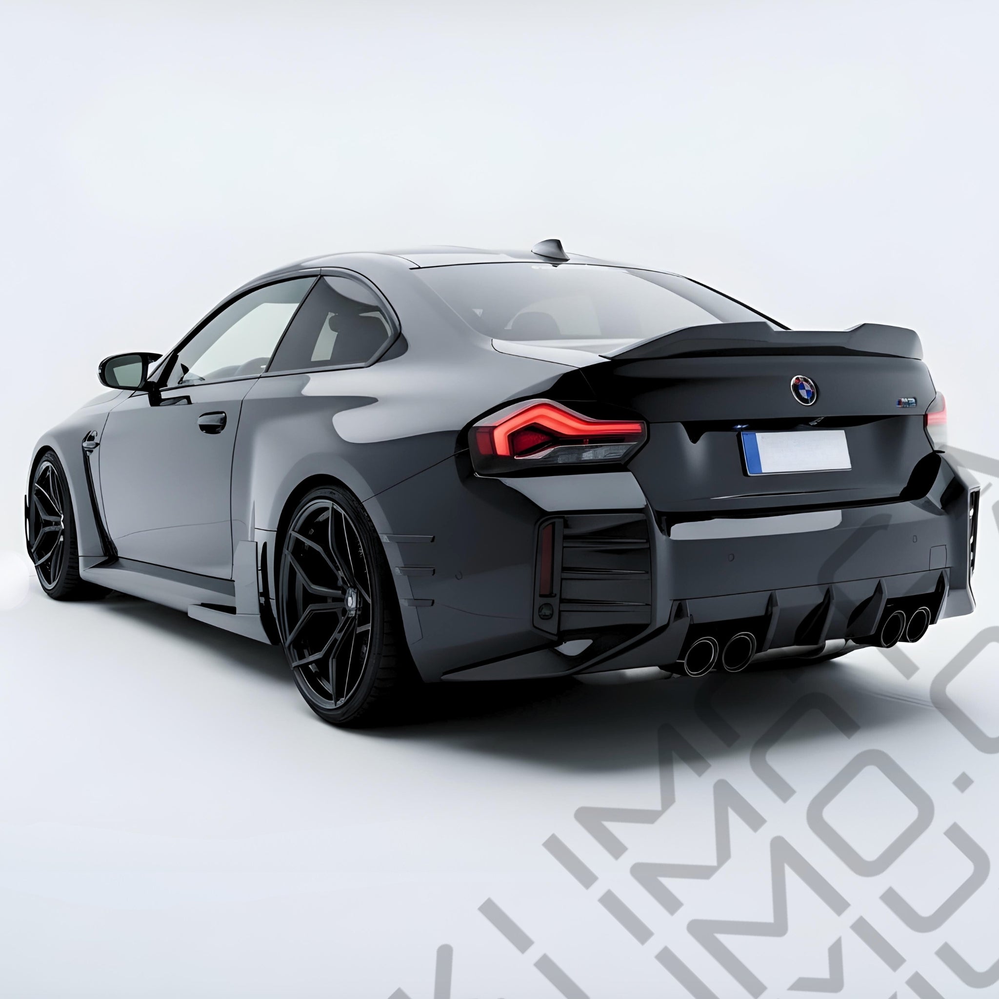 BMW M2 G87 - Gloss black rear bumper trim