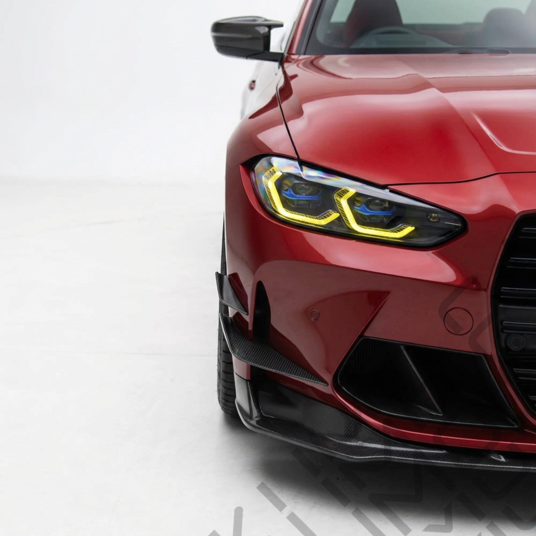 BMW M3/M4 G80/G81/G82/G83 - V style dry carbon front bumper canards